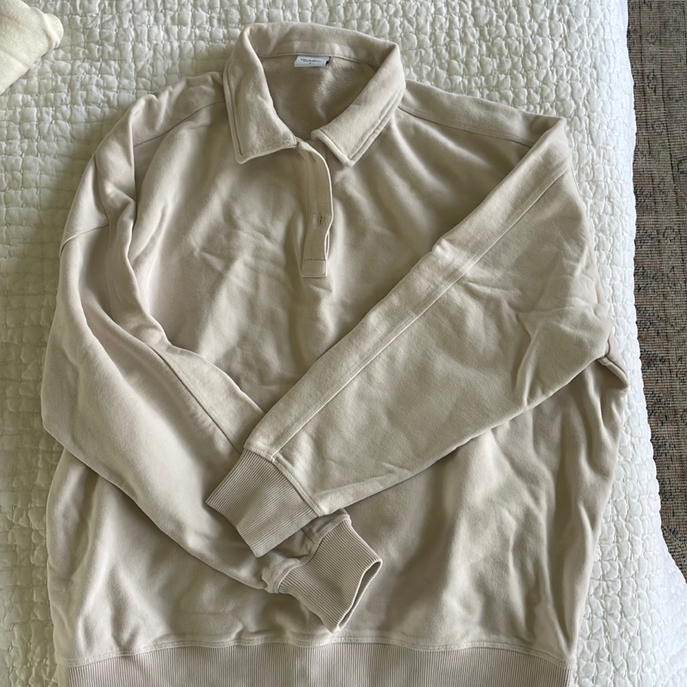 Outdoor Voices Cotton Terry Polo Sweatshirt